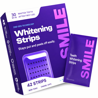 Purple Teeth Whitening Strips - Heath Insider
